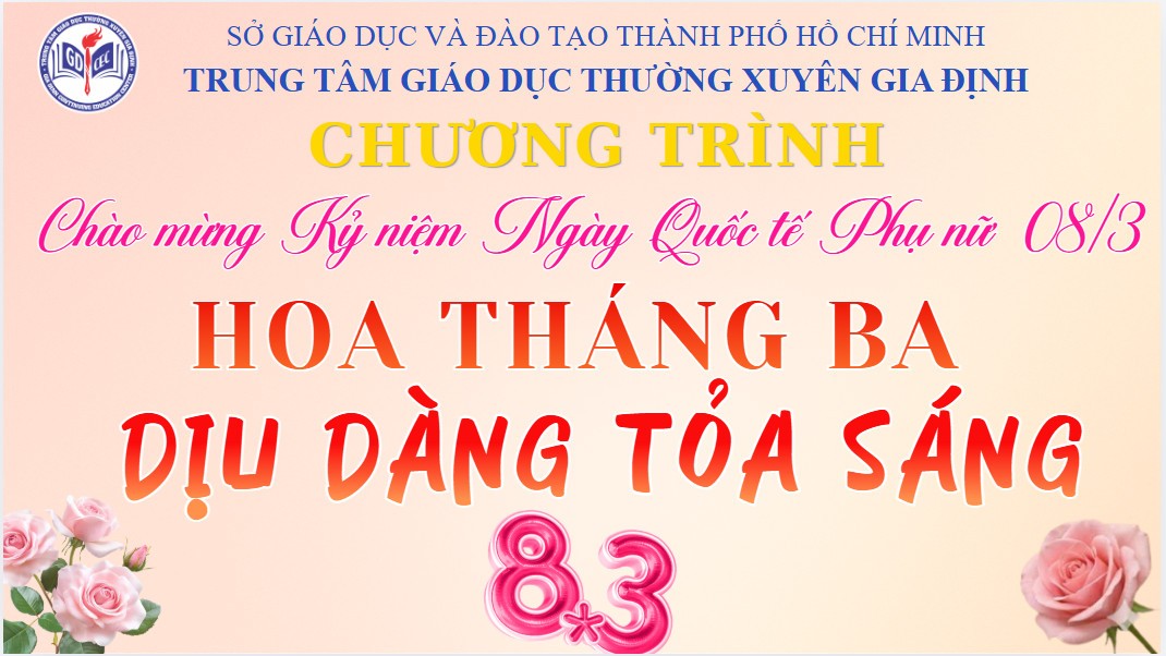 Tổ chức “Họp mặt và sinh hoạt chuyên đề nhân kỷ niệm 116 năm Ngày Quốc tế phụ nữ 08/3 cho viên chức, giáo viên, học viên Trung tâm”