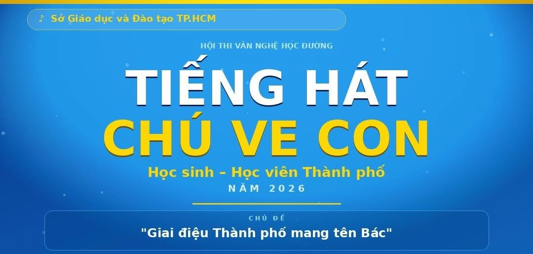 Kế hoạch Tổ chức Hội thi Tiếng hát Chú ve con học sinh, học viên thành phố Năm 2026