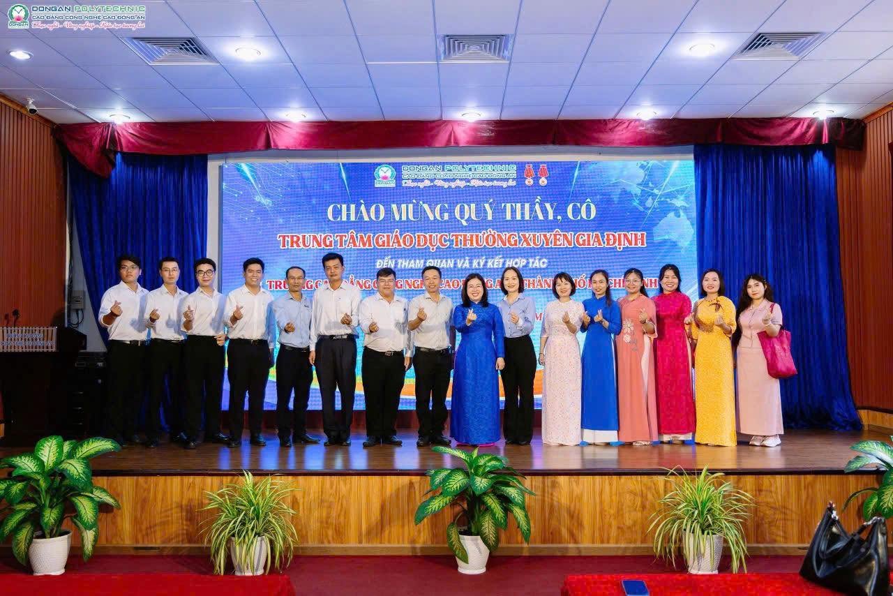 TRUNG TÂM GDTX GIA ĐỊNH KÝ KẾT HỢP TÁC CHIẾN LƯỢC (MOU) VỚI TRƯỜNG CAO ĐẲNG CÔNG NGHỆ CAO ĐỒNG AN